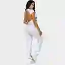 Enterizo Push Up Bota Campana Blanco