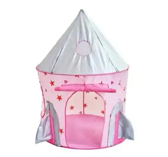 Juguete Camping Carpa Cohete Espacial Con Túnel Y Zona De Juego Niñas