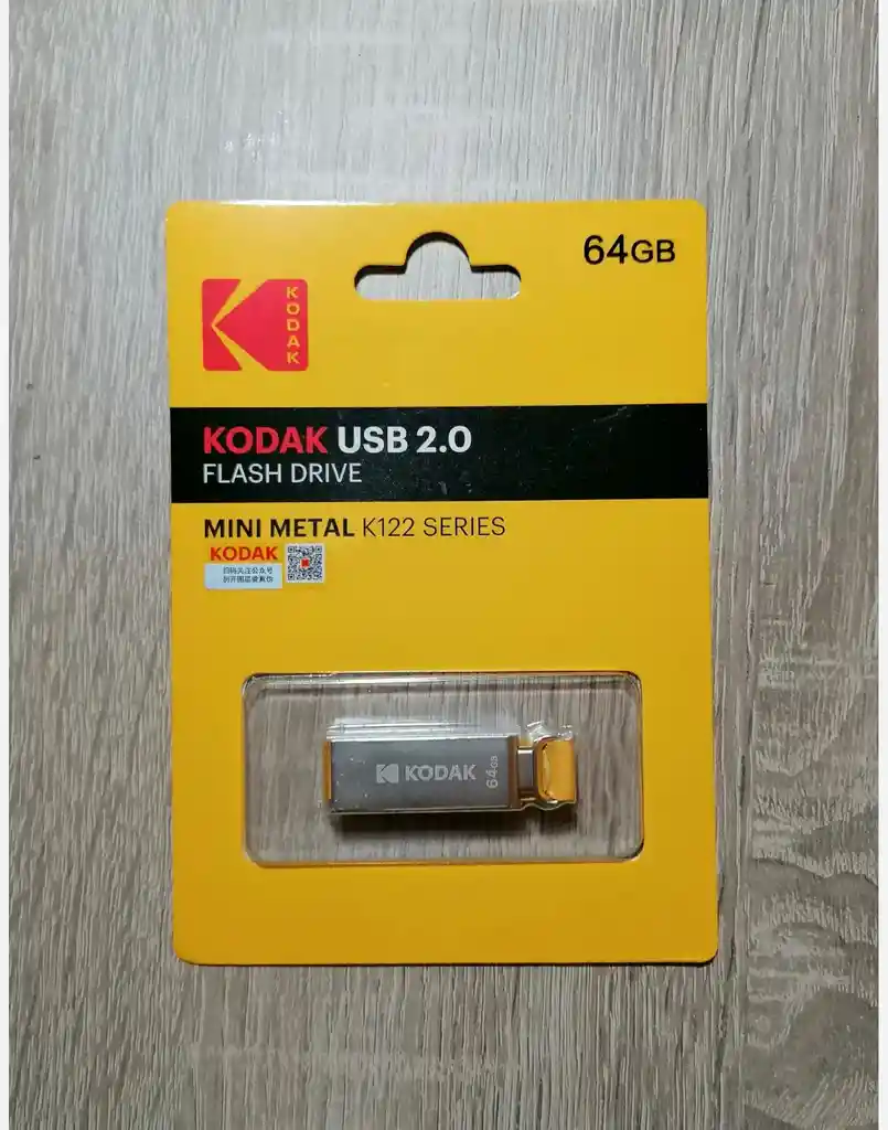 Usb Kodak Flash Drive 2.0, 64 Gb, Mini Metal K122 Series, Llave De Coche