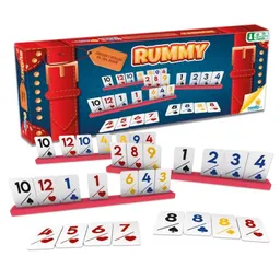 Juego De Mesa Rummy Familiar Emoción Y Diversión De Cartón - Ronda