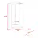 Closet Austral 3p 180 X 90 X 47 Rta Bellota + Blanco