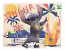Juego De Mesa Para Niños - Niñas Stitch Rompecabezas X100 Piezas 39cm X 28cm Ronda