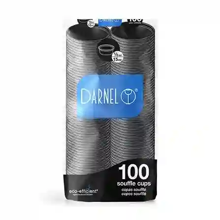 Copa Souffle 1/2onz Salsero Negro Darnel X 100und	