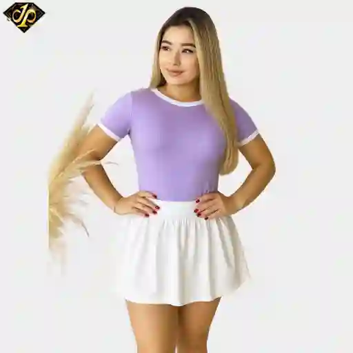 Body Manga Corta Combinado
