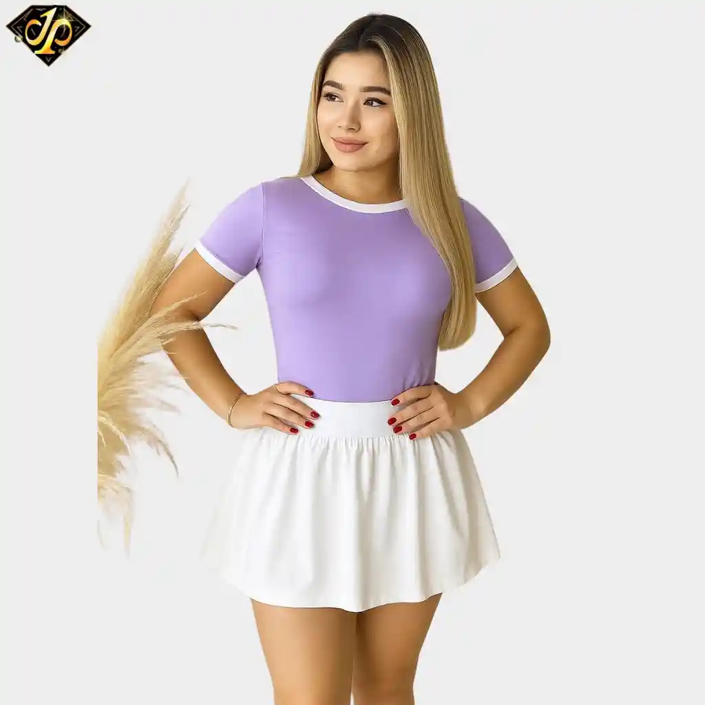 Body Manga Corta Combinado