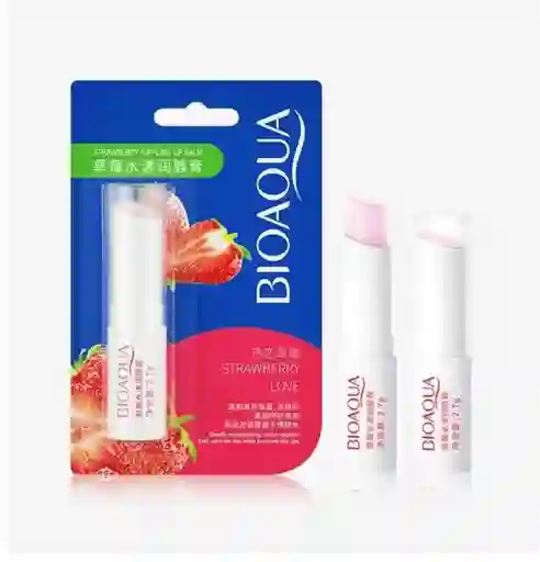Balsamo Para Labios Fresa O Manzana Marca Bioaqua
