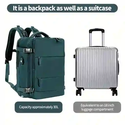 Maleta De Mano Para Cabina Viaje Y Ordenador Usb