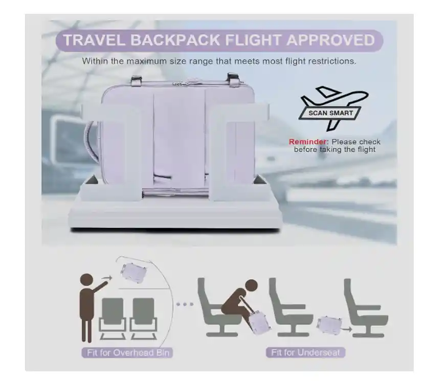 Maleta De Mano Para Cabina Viaje Y Bolsillo Inpermeable