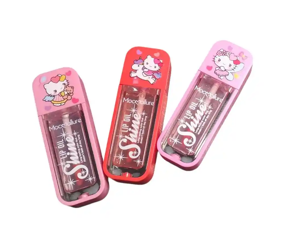 Brillo Gloss Labial Hidratante Lip Oil Con Minibrillitos Hello Kitty Marca Mocmallure