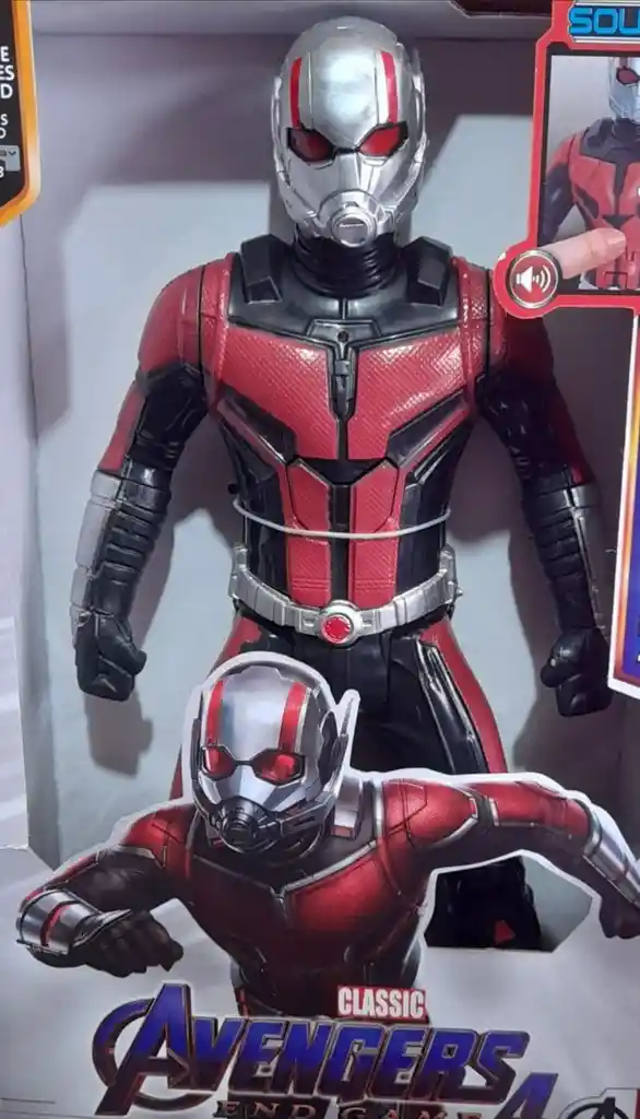 Muñeco Figura Acción Super Héroe Avengers Ant Man / Luz Y Sonido/ 30 Cm Heroe Vengadores