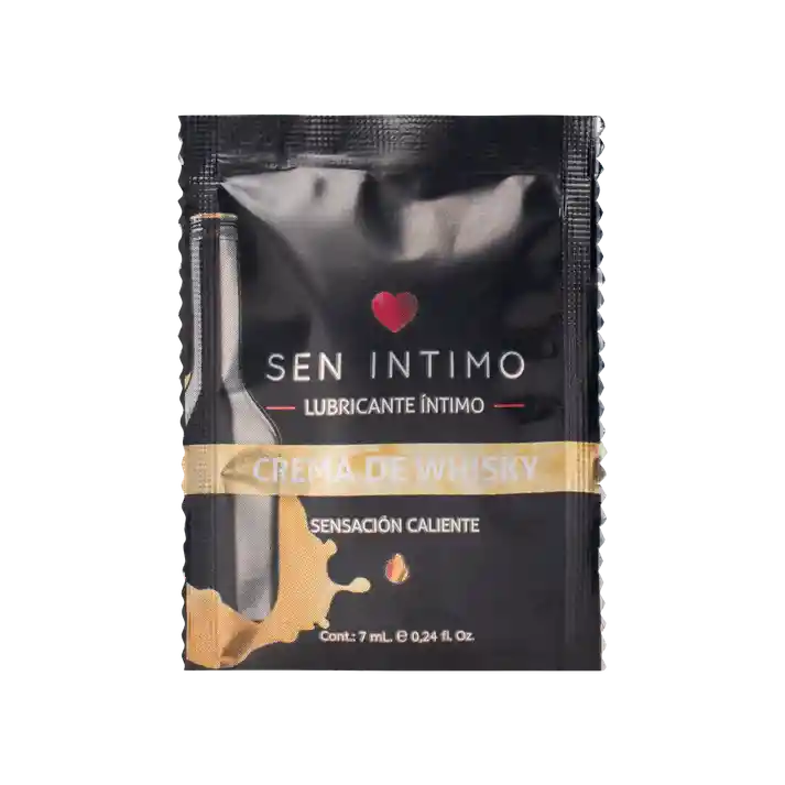 Lubricante Comestible Caliente Crema De Whisky Sen Intimo 7ml
