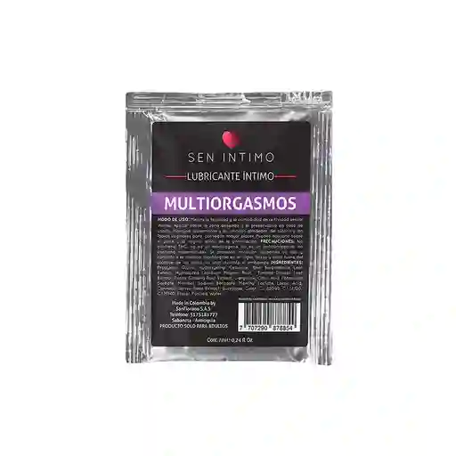 Lubricante Multiorgasmos Sachet 7ml Sen Intimo- ¡deseo Líquido Para Placer Sin Límites!