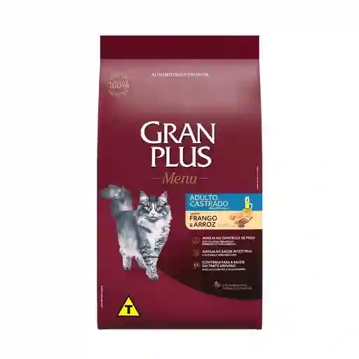 Alimento Seco Granplus Gato Adulto Castrado Sabor Pollo & Arroz 3kg