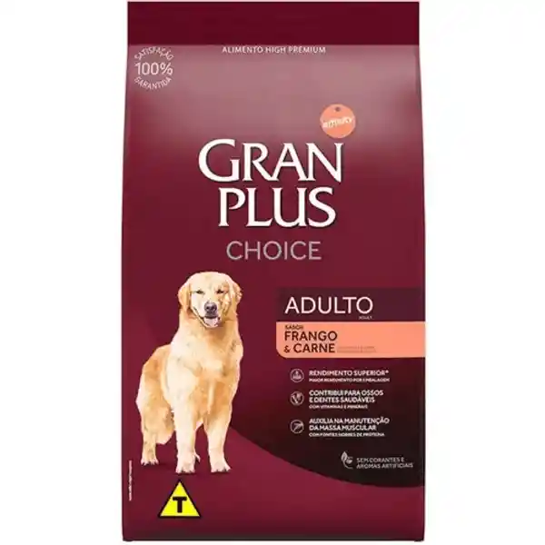 Alimento Seco Granplus Menu Cachorro Sabor Carne & Arroz 3kg