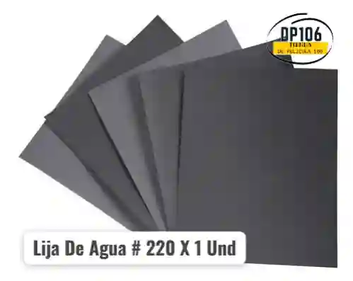 Hoja De Lija De Agua # 220 X 1 Und