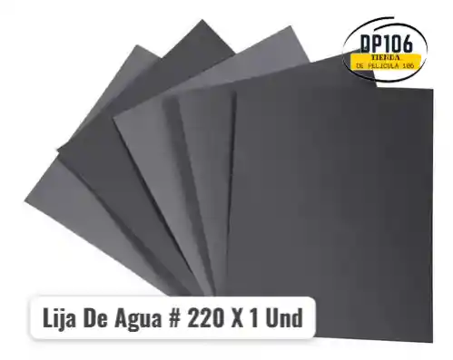 Hoja De Lija De Agua # 220 X 1 Und