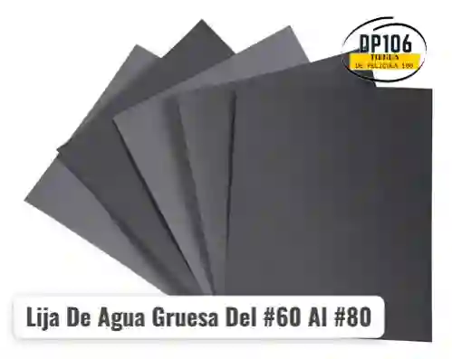 Hoja De Lija De Agua Gruesa Del #60 Al #80