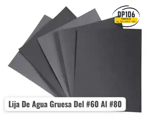 Hoja De Lija De Agua Gruesa Del #60 Al #80