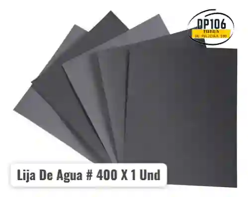 Hoja De Lija De Agua # 400 X 1 Und