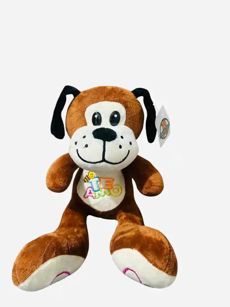 Peluche Perrito 20 Cm Con Frase "te Amo""