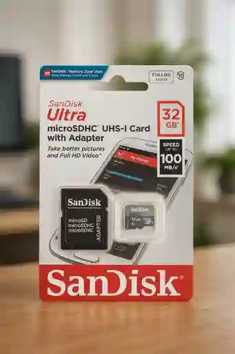 Tarjeta Microsd Sandisk Ultra 32gb Con Adaptador – Alta Velocidad