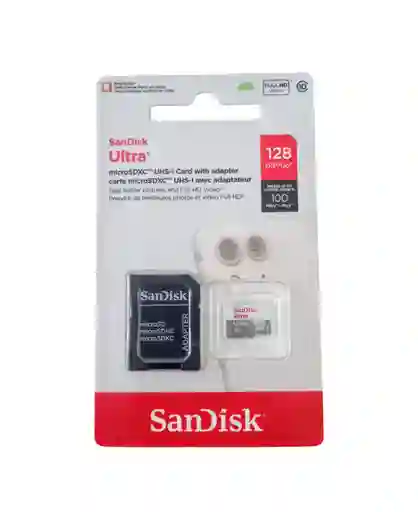 Tarjeta De Memoria Sandisk Ultra Microsdxc 128gb Con Adaptador
