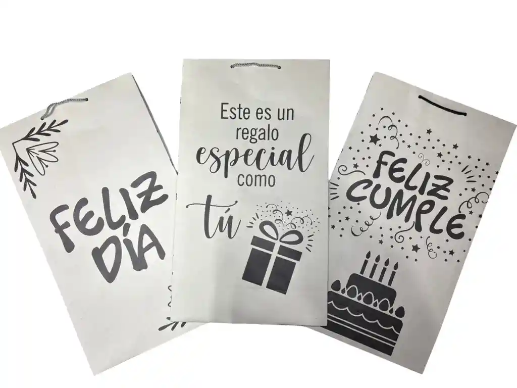 Bolsa Regalo Kraft Motivos Varios, Ocasiones Especiales 28x32