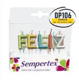 Velas De Feliz Cumpleaños En Letras Metalizadas