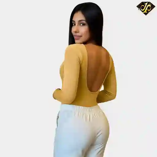 Body Hueco Espalda Camel