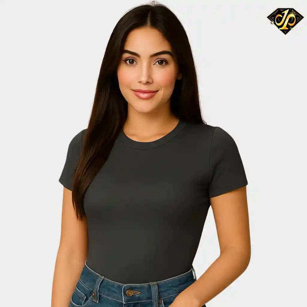 Body Basic Manga Corta Gris Oscuro
