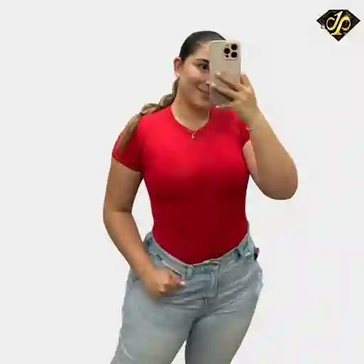 Body Basic Manga Corta Rojo