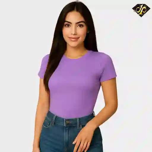 Body Basic Manga Corta Lila