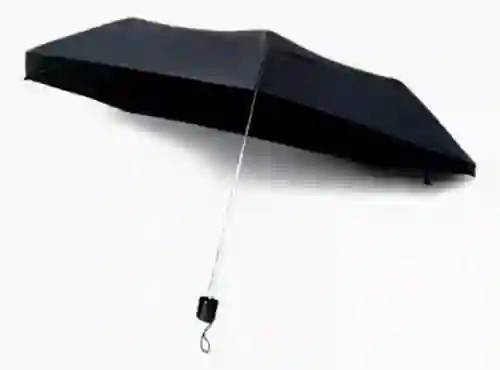 Sombrilla/paraguas Negro, Pequeño Y Práctico Fácil De Llevar