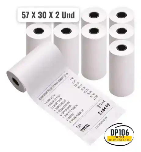 Rollos Termicos 57 X 30 X 2 Und