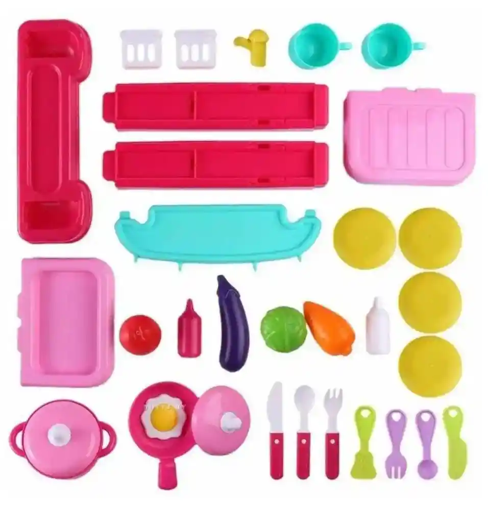 Cocina Para Niñas Grande + Accesorios / Cocinita Para Niñas