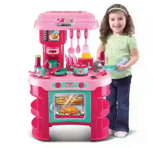 Cocina Para Niñas Grande + Accesorios / Cocinita Para Niñas