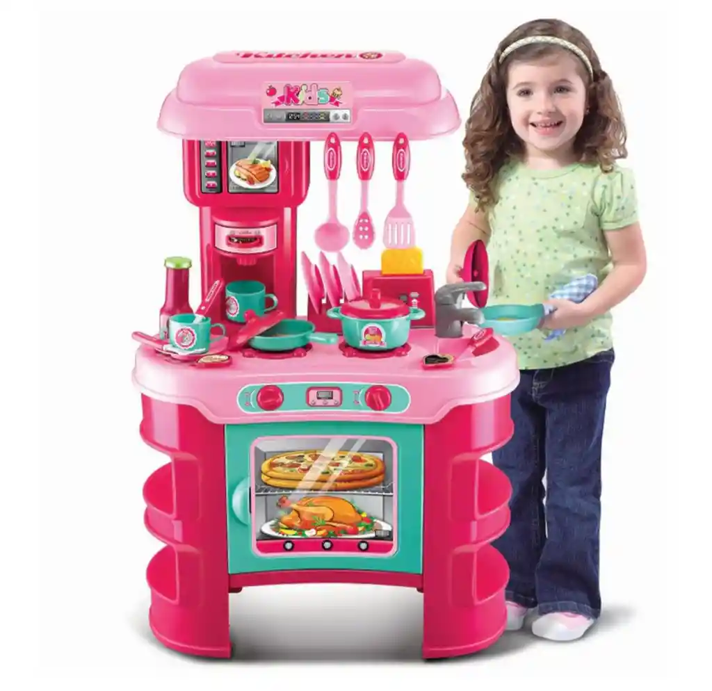 Cocina Para Niñas Grande + Accesorios / Cocinita Para Niñas