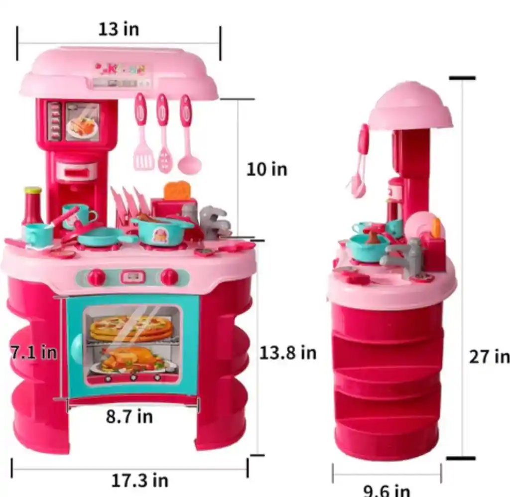 Cocina Para Niñas Grande + Accesorios / Cocinita Para Niñas