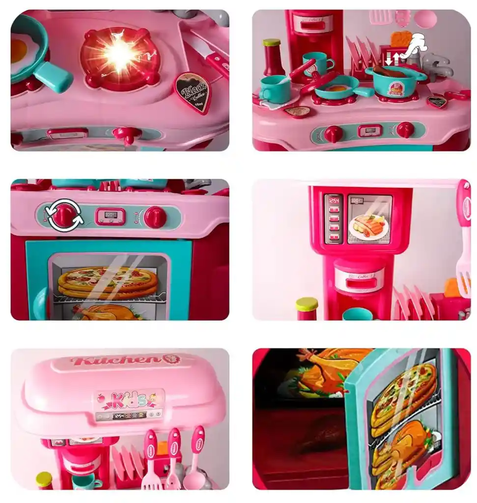 Cocina Para Niñas Grande + Accesorios / Cocinita Para Niñas