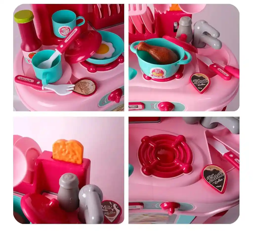 Cocina Para Niñas Grande + Accesorios / Cocinita Para Niñas