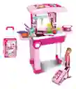 Cocina Para Niñas Pequeña Maleta 2 En 1 + Accesorios / Cocinita Para Niñas