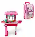 Cocina Para Niñas Pequeña Maleta 2 En 1 + Accesorios / Cocinita Para Niñas