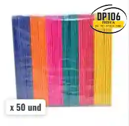 Palos De Paleta De Colores X 50 Und