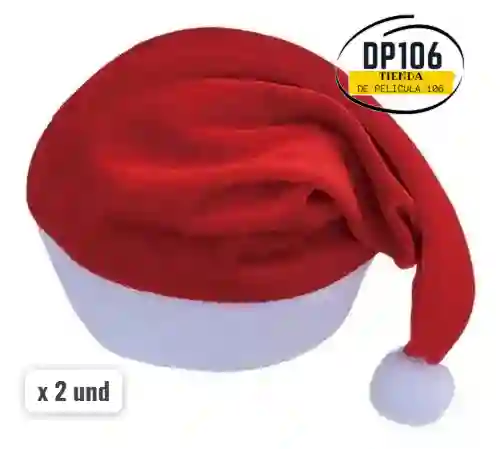 Gorro Navideño X 2 Und Gorros Navidad