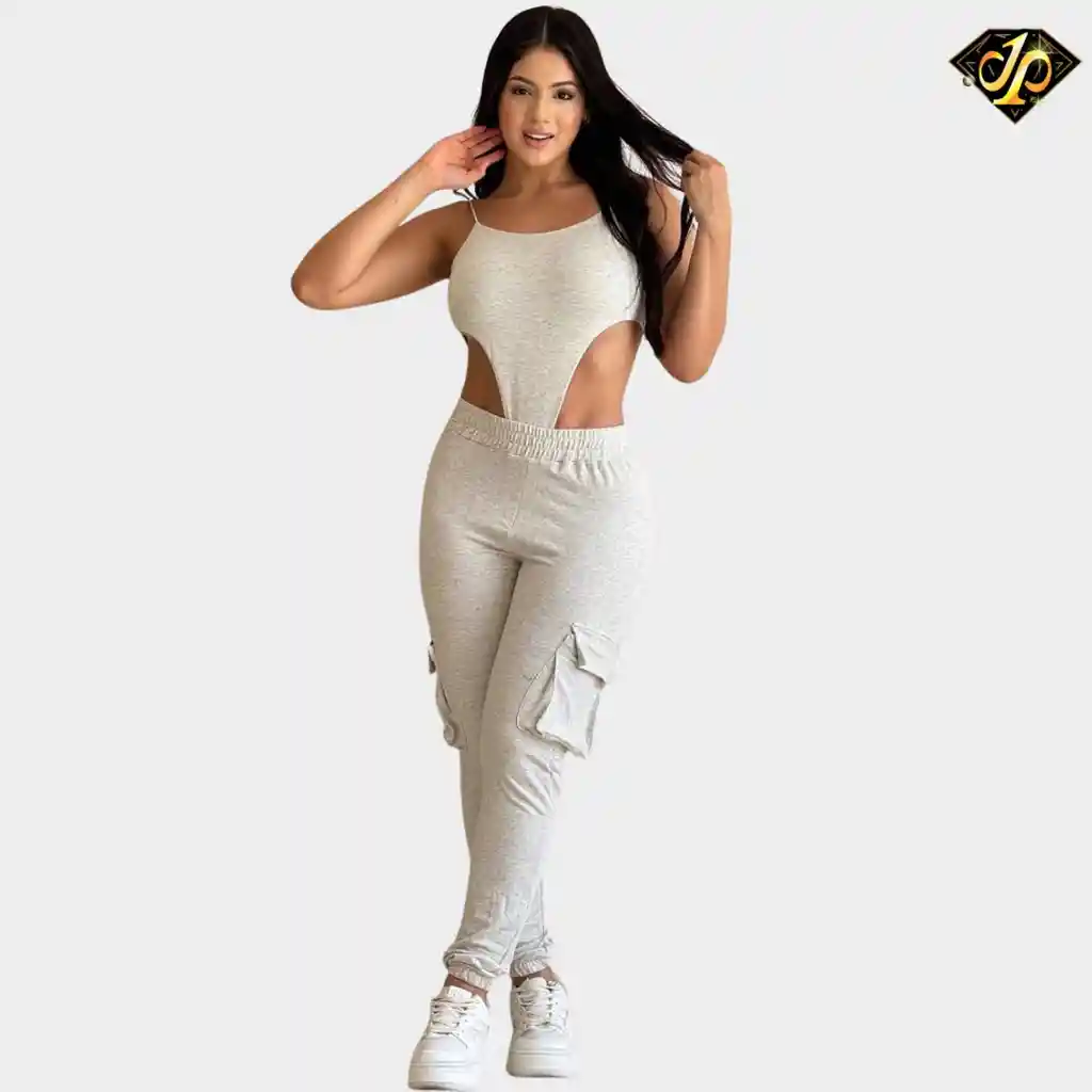 Enterizo Burda Camuflado Gris Jaspe