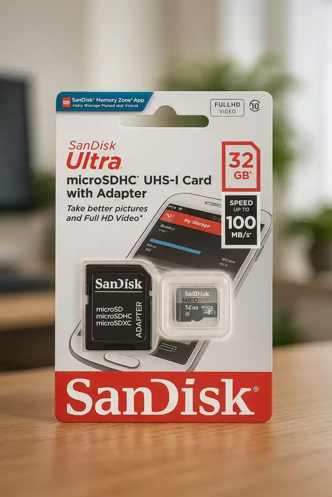 Tarjeta Microsd Sandisk Ultra 32gb Con Adaptador – Alta Velocidad