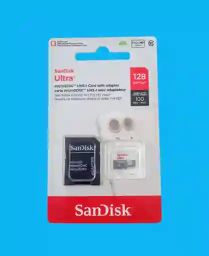 Tarjeta De Memoria Sandisk Ultra Microsdxc 128gb Con Adaptador