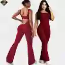 Enterizo Culotte Vino Tinto