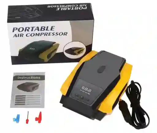 Compresor De Aire Inflador Portátil Digital Para Carro