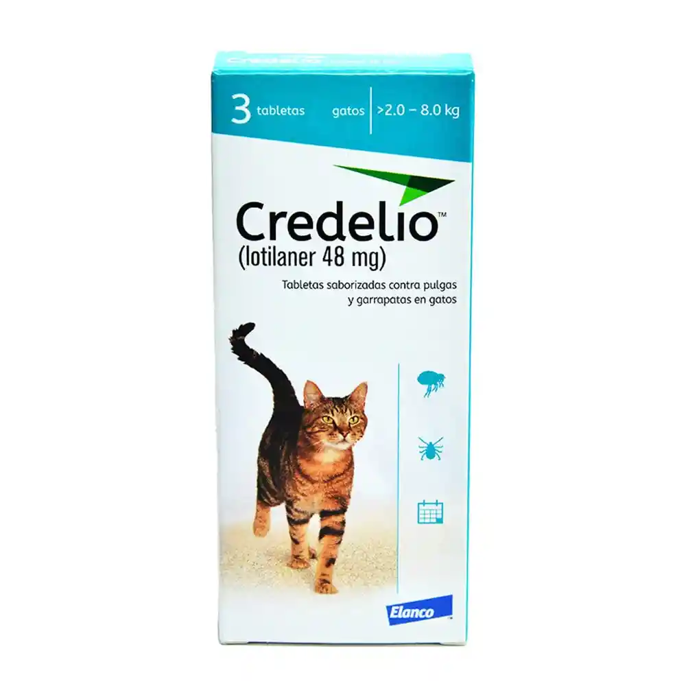 Credelio Gatos 48mg Caja X 3 Tab